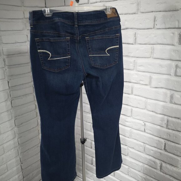 American Eagle Outfitters Ladies Super Stretch Blue Jeans - Picture 2 of 12